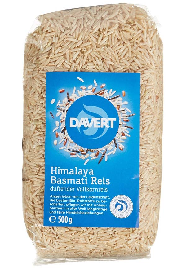 Davert Himalaya Basmati Reis braun - Bio - Bio-Produkte