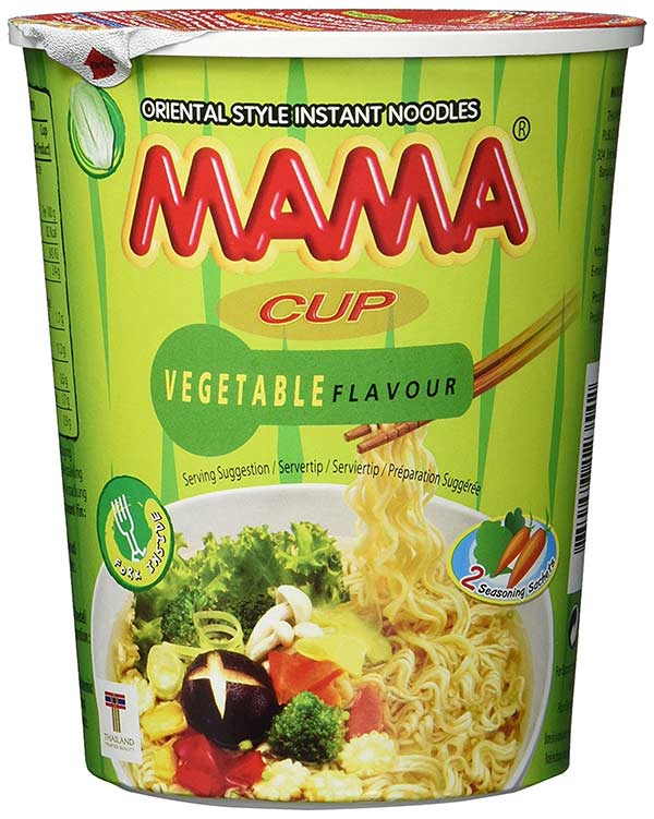 Mama Instant-Cup-Nudeln (Gemüse), 16er Pack - Lebensmittel